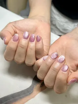 💅🌸（チップ長さ出し）マグネット🧲（オフなし）&ブラッシユワンカラ
