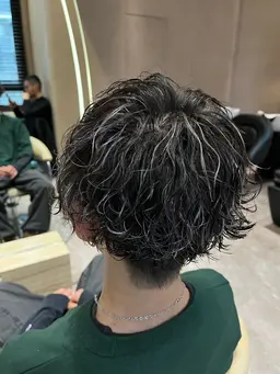 メンズカット + カラー + パーマ + トリートメント