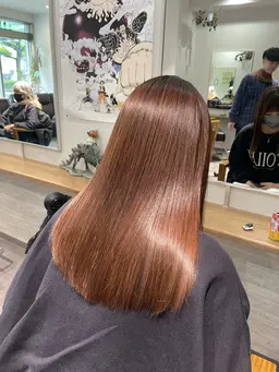 カット+【ロング料金なし】シングル(1色染め)カラー+トリートメント