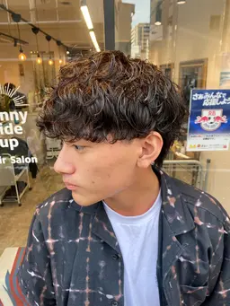 🌺新規様限定🌺 シャドウパーマ+メンズカット+トリートメント