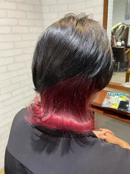 (練習モデル)💜インナーカラー(ブリーチ込み）