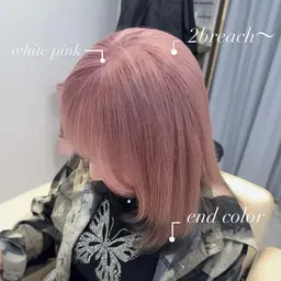 透明感たっぷりブリーチカラー×ケアトリートメント