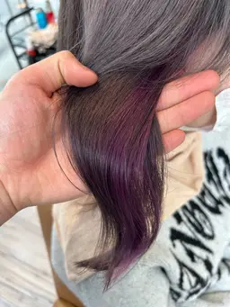全体カラー➕インナーカラー➕Aujua 1 stepトリートメント