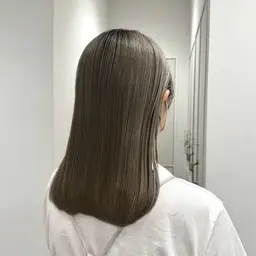 ワンカラー + 前髪カット + marbb