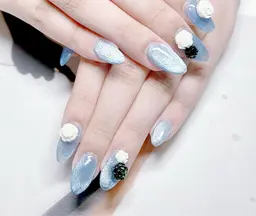 🧲💅（チップ長さ出し）マグネット🧲（オフ込み）&フラッシユワンカラ