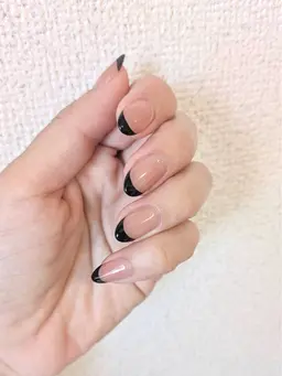 ❣️ハンド❣️オフ無料✨ジェル《上品フレンチ🌙》￥9900→￥6600