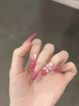 モデル限定価格|チップ・長さ出し・シンプルデザイン 4本デザイン(オフ追加料金1000円)