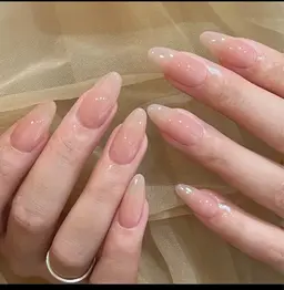 「新人練習メニュー」チップ長さだしワンカラー&ラメグラ⚠️オフ無し