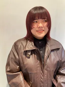 🫧💄深みボルドーでつくる艶髪カラー🍷🎀 ➕シャンプーブロー🧴
