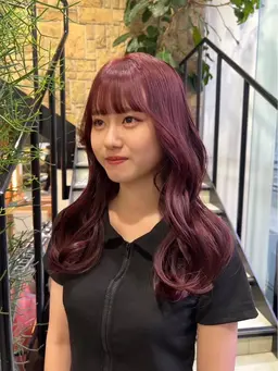 ワンカラー➕顔周りカット