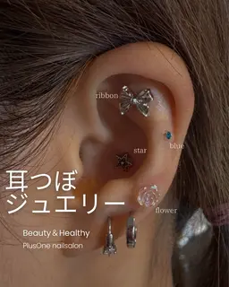 人数限定モデル【SNSで大人気★】耳つぼジュエリー【付け放題】