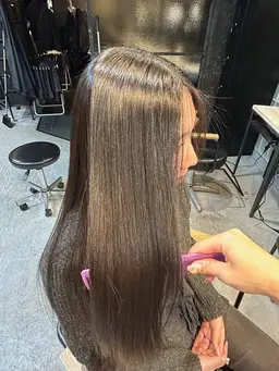 前髪縮毛矯正🎀