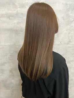 【カット＋透明感カラー】ワンメイク　　　　　　　　　　　　　　【カット＋やさしいダブルカラー】ブリーチなし