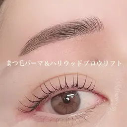 まつげパーマ＋ハリウッドブロウリフト（アイブロウ）✨メンズも大歓迎🤝