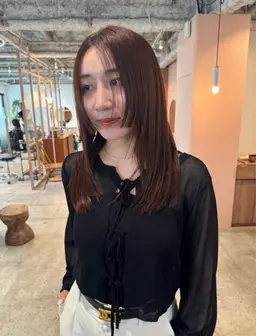 *ブリーチなし*透明感ダブルカラー【honen薬院/薬院大通】