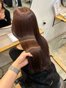 【サラ艶】cut+酸性straight+treatment🛁