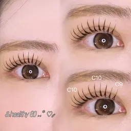 【🫧&healthy(アンドヘルシー)🫧＋フラット80​〜​100本】(エクステ装着後＋パーマ)【再来＋1000円】