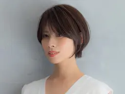 【ショート・ボブ限定】小顔カット＋白髪ぼかしハイライト＋トリートメント