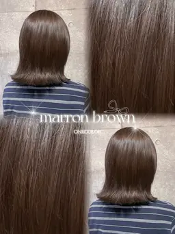 【U22限定🎀】艶カラー➕2steptreatment🌸✨ (コテ巻きorストレート仕上げ付き💐）
