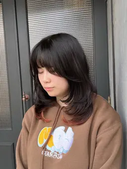 ✅インナーカラー+レイヤーカットで流行りのデザインに🙆‍♂️アンブレラカラーも⭕️✅カラー+カット+トリートメント