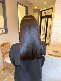 🍀【サラつや髪に】🍀縮毛矯正＋カラー＋カット＋トリートメント