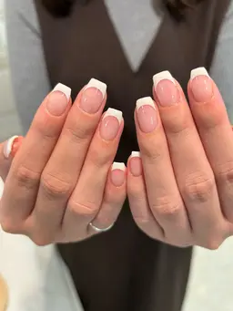 オフあり白or黒フレンチ ベースカラー無し