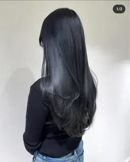 🌟今だけ半額🌟秋冬大人気⟡.·*.寒色好き限定💙！ツヤ重視！カラー✖️シナジートリートメント