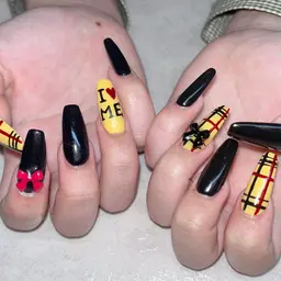 オフ🈶   チップ長さだし10本アート🎨🖌