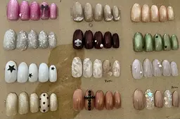 人気No.1! 定額デザインA(自店他店ジェルオフ無料,他店長さだしオフ+¥1000頂きます)