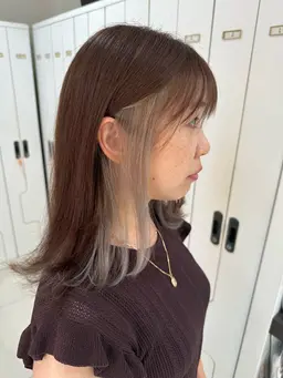 【アクセントに🦕🦋】ブリーチ込み🧸イヤリングカラー🌈