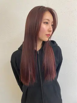 理想なヘアワンカラー🎀　ブリーチなしのワンカラーでも必ずかわいくカッコよくします👍🏻
