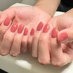 ワンカラー🩵Jr.ネイリスト施術