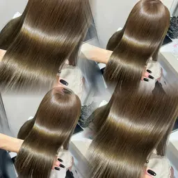 【ブリーチなし⭐️】ライトニングカラー+Premiumケアカラー💫コテ巻き仕上げ