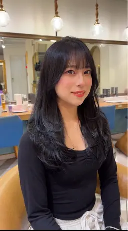【❤︎韓国風レイヤーカット/♡透明感N .カラー/3stepトリートメント】韓国系女子になりたい方！そのお望み叶えます！