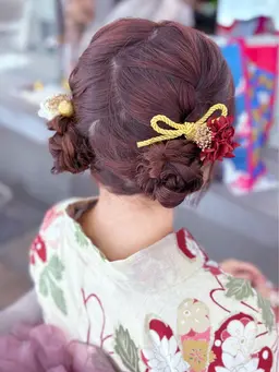 🎐お祭りや花火大会に🎐浴衣着付け+ヘアセット