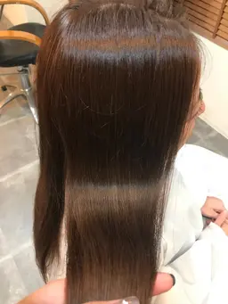 パーマ落とし+カット+トリートメント