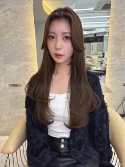 【🍓無料カットメニュー】ダメージレスレイヤーカットモデル✂️＋トリートメント🫧(練習モデル)（韓国レイヤー）
