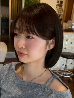 カット+前髪ストレートパーマ