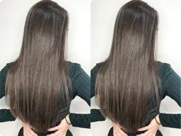 54%OFF  縮毛矯正+コラーゲンTrメンテナンスカット¥24200→¥10900ケア度★