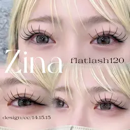 🦋韓国風マツエク90分付け放題【140本​〜​保証】🦋フラットラッシュコーティング剤付き¥5580