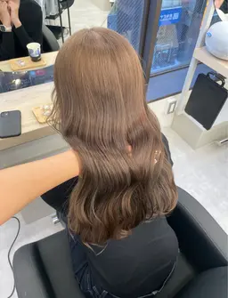 【⭐️ブリーチはしたくない方に⭐️】☁️ブリーチなしダブルカラー（イルミナ付）＋艶TR☁️