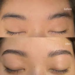ハリウッドブロウリフトモデル（眉カット×WAX、眉メイク込）