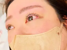 ブロウリフト(眉毛Wax脱毛付き)&まつげパーマ(パリジェンヌも可) ＊施術動画撮影OKな方