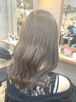 カット+ブリーチなしダブルカラー+トリートメント