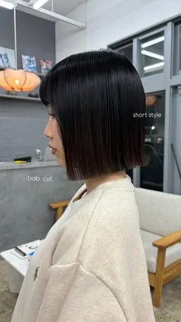 切りっぱなしボブ. ボブカット