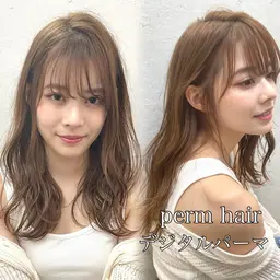 カット+ダメージレス低温デジタルパーマ+パラボクイックトリートメント🌹