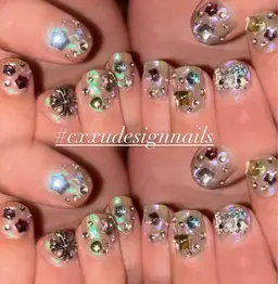 ミラーネイル🪩/長さだしなし☯️