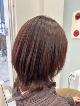 【10月平日限定⭐️】カット+艶カラー+ヘアマスク🕊️🫧シャンプーブロー付き!