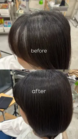白髪染めヘアマニキュア 【ロング料金あり】