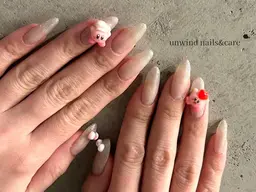 【HAND】ワンカラー＋パーツつけ放題🍒🍇 ¥7,700
